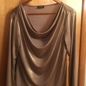 Gold Scoop Neck Blouse -Used